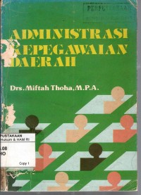 Image of ADMINISTRASI KEPEGAWAIAN DAERAH