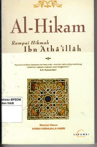 Image of Al-hikam ; rampai hikmah ibn Athaillah