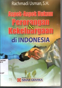 Image of Aspek-aspek hukum perorangan & kekeluargaan di Indonesia