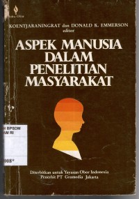 Image of ASPEK MANUSIA DALAM PENELITIAN MASYARAKAT