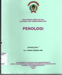 Image of BUKU MATERI KULIAH AKADEMI ILMU PEMASYARAKATAN: Penologi