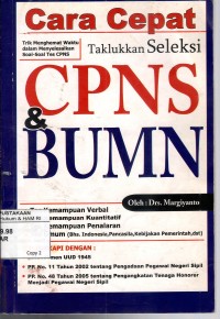 Image of Cara cepat taklukkan seleksi Cpns & Bumn