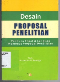 Image of DESAIN PROPOSAL PENELITIAN