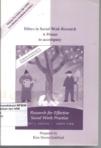 Image of Ethics in social work research a primer to accompany