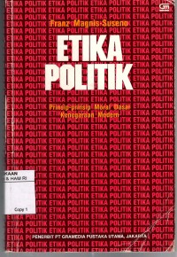 Image of ETIKA POLITIK: Prinsip-prinsip Moral Dasar Kenegaraan Modern