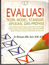 Image of EVALUASI: Teori, Model, Standar, Aplikasi, dan Profesi