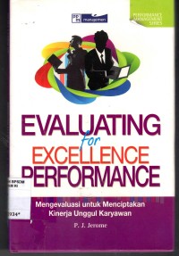 Image of EVALUATING FOR EXCELLENCE PERFORMANCE