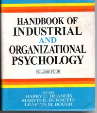 Image of Handbook of industrial and organizational psychology