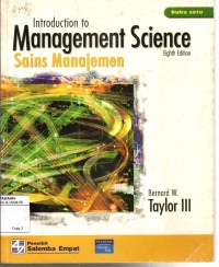 Image of BUKU SATU : INTRODUCTION TO MANAGEMENT SCIENCE  SAINS MANAJEMEN