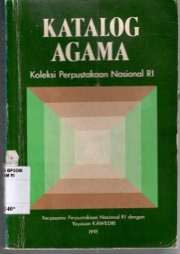 Image of KATALOG AGAMA: Koleksi Perpustakaan Nasional RI
