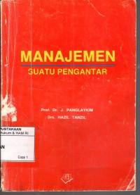 Image of MANAJEMEN SUATU PENGANTAR