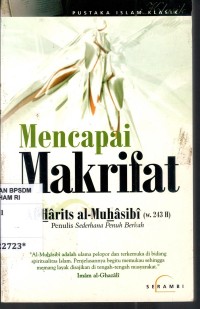 Image of Mencapai makrifat [syarh al-ma'rifah]