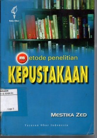 Image of Metode penelitian kepustakaan