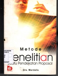 Image of METODE PENELITIAN: Suatu Pendekatan Proposal