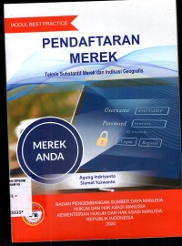 Image of MODUL BEST PRACTICE: Pendaftaran Merek