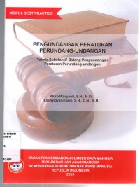Image of MODUL BEST PRACTICE: Pengundangan Peraturan Perundang-undangan