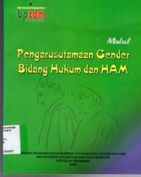 Image of MODUL: PENGARUSUTAMAAN GENDER BIDANG HUKUM DAN HAM