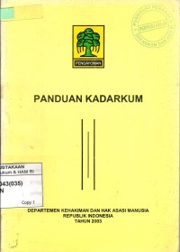 Image of Panduan kadarkum