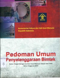 Image of Pedoman umum penyelenggaraan bimtek