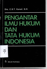 Image of Pengantar Ilmu Hukum dan Tata Hukum Indonesia