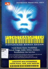Image of Psikotransmiter : komunikasi bawah sadar