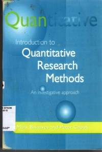 Image of QUANTITATIVE: Introduction to Quantative Research Methods