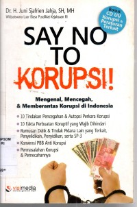 Image of Say no to Korupsi