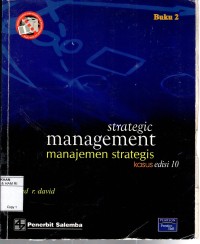 Image of STRATEGIC MANAGEMENT MANAJEMEN STRATEGIS KONSEP EDISI 10 Buku 2