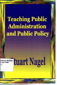 Image of TEACHING PUBLIC ADMINISTRATION AND PUBLIC POLICY