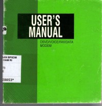 Image of USER'S MANUAL ; DSVD/VOICE/FAX/DATA MODEM